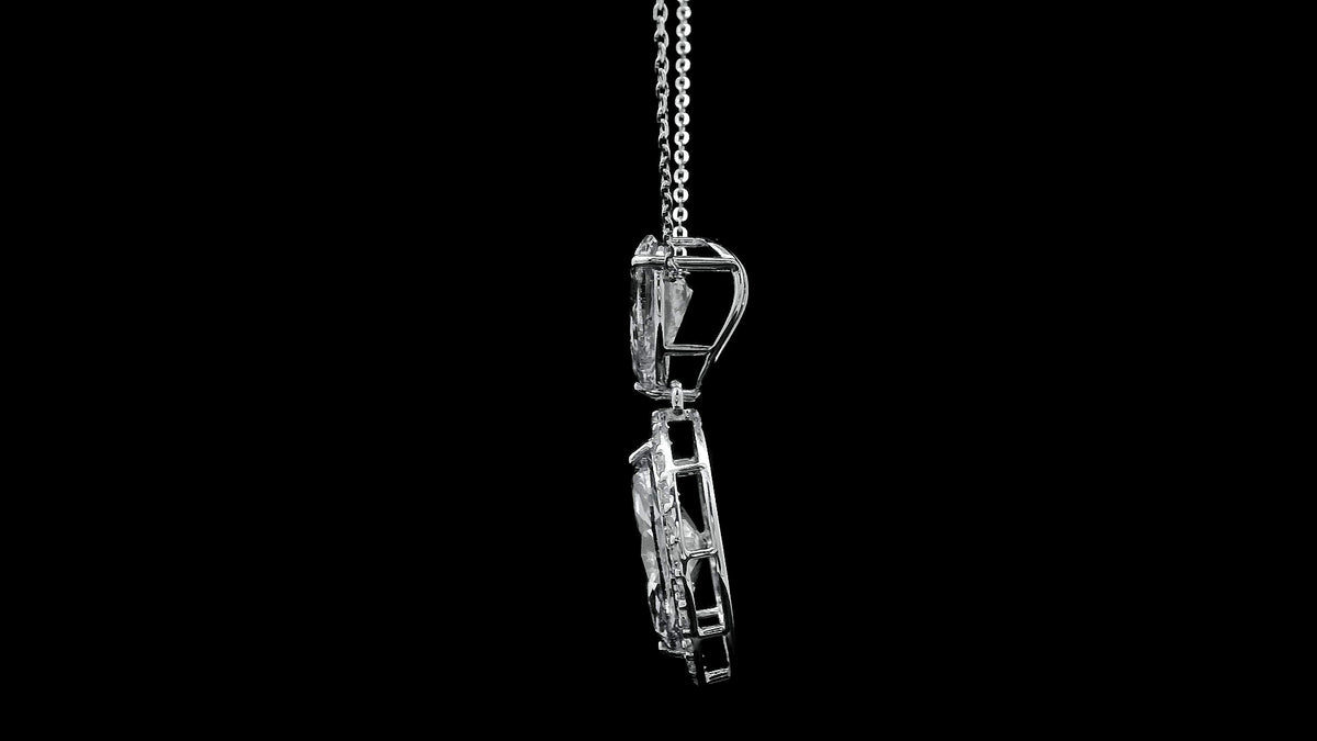 4.02 Carats Lab Grown Diamond 14K Gold Pendant