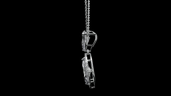 4.02 Carats Lab Grown Diamond 14K Gold Pendant