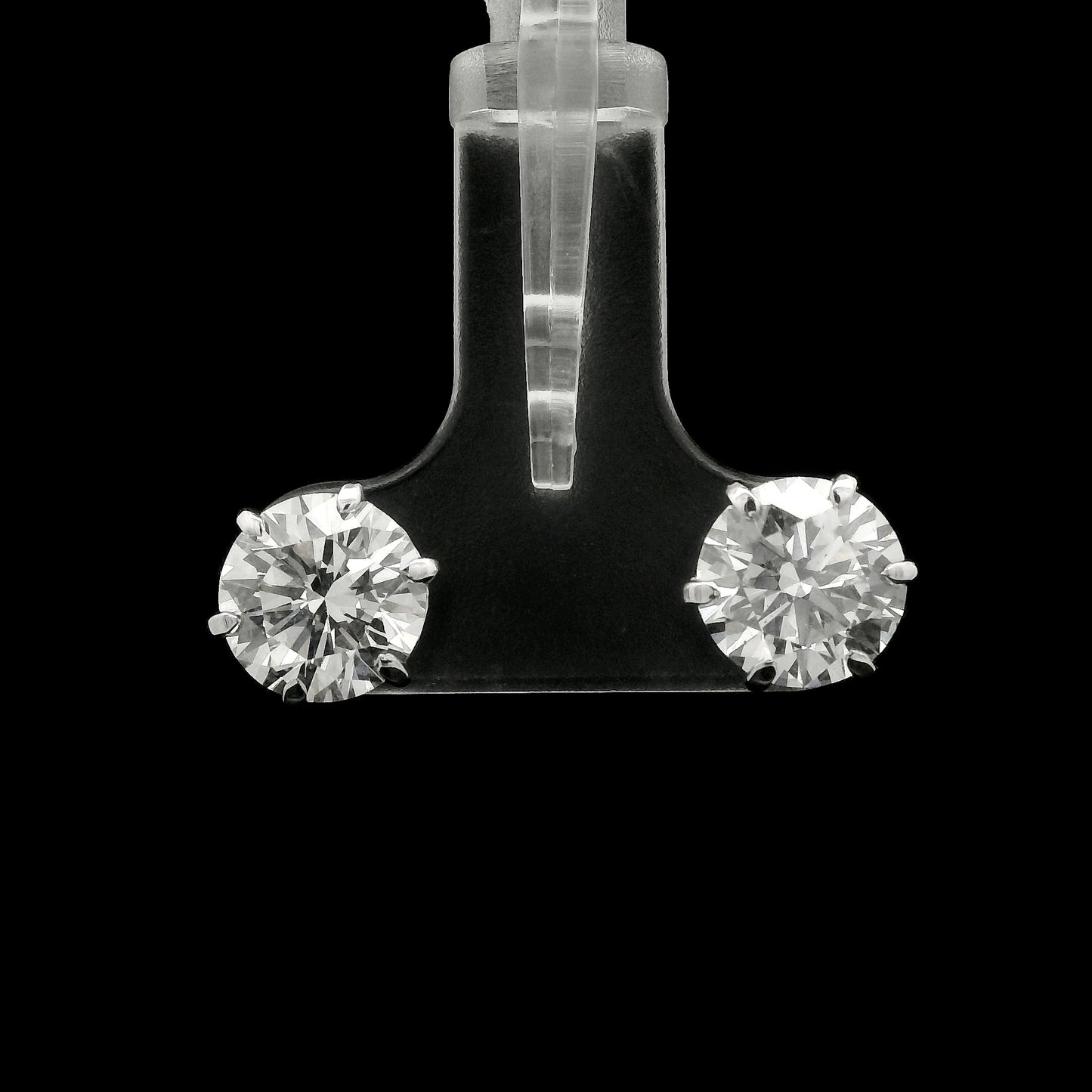 3.04 Ct Round Lab Grown Diamond 14K Gold Earrings