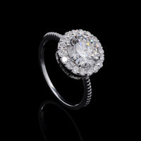 2.43 Carats Lab Grown Diamond 14K Gold Ring