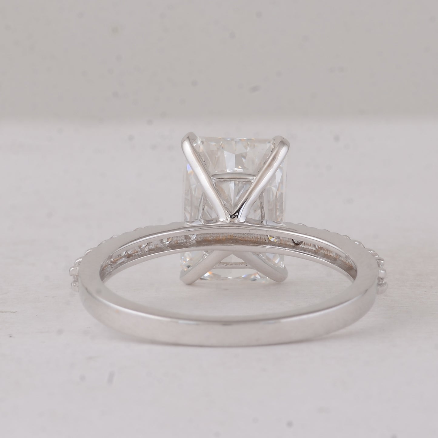 3.41 Carats Lab Grown Diamond 14K Gold Ring