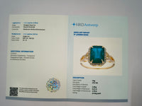 2.91 Ct Octagon Natural Emerald 14K Gold Ring
