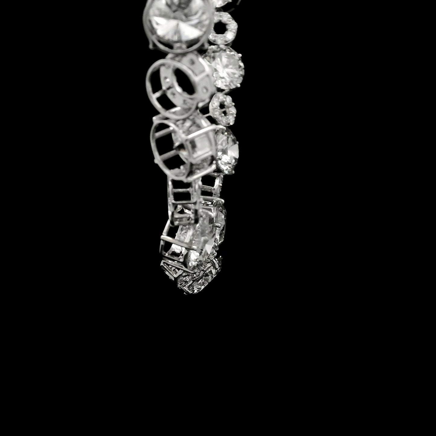 68.44 Ct Round Lab Grown Diamond 14K Gold Necklace
