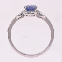 1.59 Ct Oval Mixed Cut Natural Sapphire 950 Platinum Ring