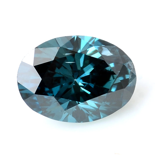 0.37 Carat Blue Diamond Oval Loose Gemstone