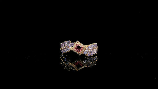 2.06 Ct Square Tourmaline 14K Gold Ring