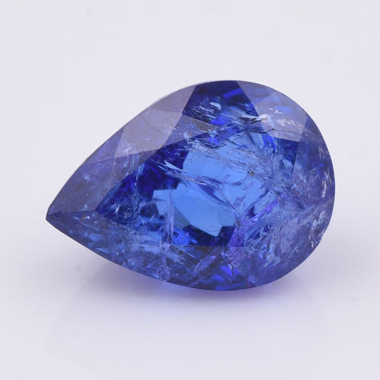 7.07 Natural Zoisite Tanzanite Pear Mixed Cut Gemstone