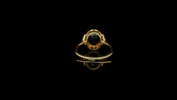 3.23 Ct Oval Natural Sapphire 14K Gold Ring