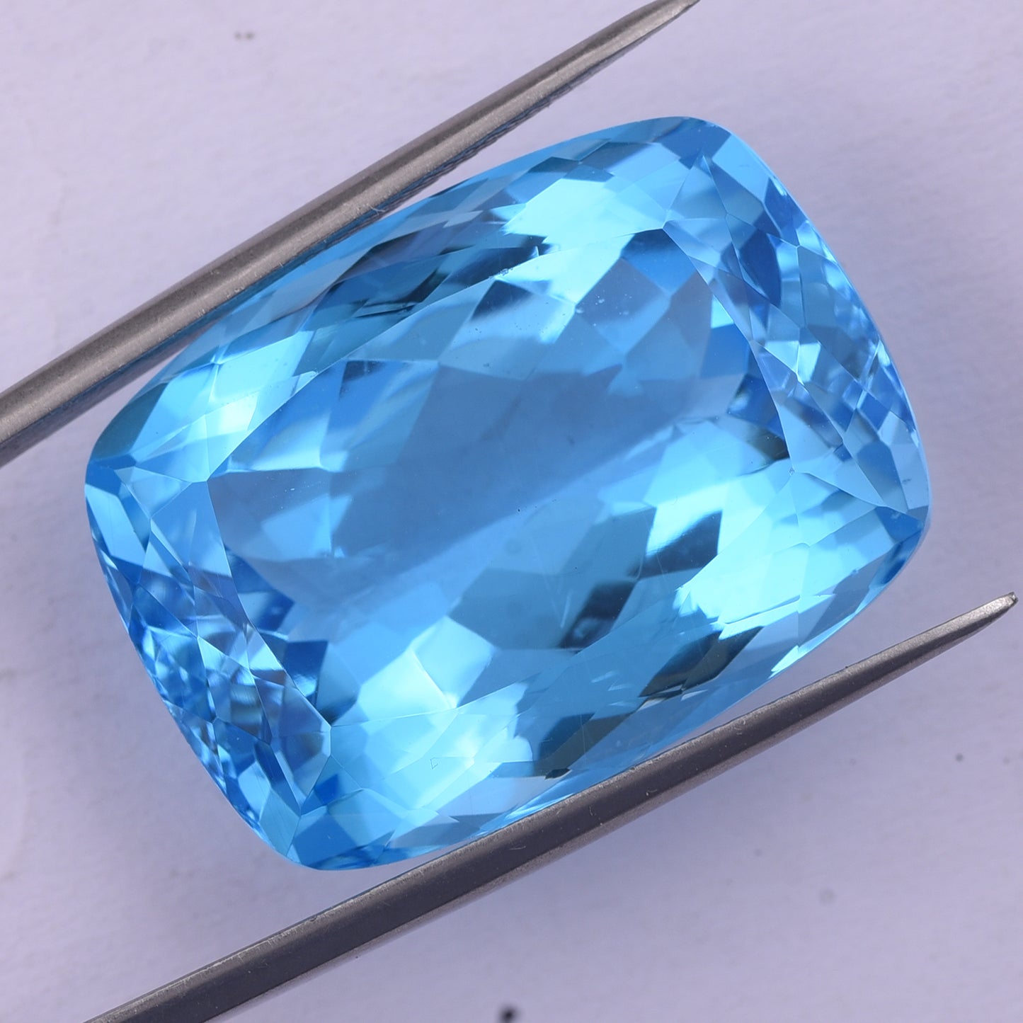 66.34 Natural Topaz Blue Topaz Rectangular Cushion Mixed Cut Gemstone