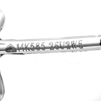 3.76 Carats Lab Grown Diamond 14K Gold Earrings