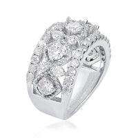 2.49 ct. t.w. Moissanite Ring in Sterling Silver. Size 8