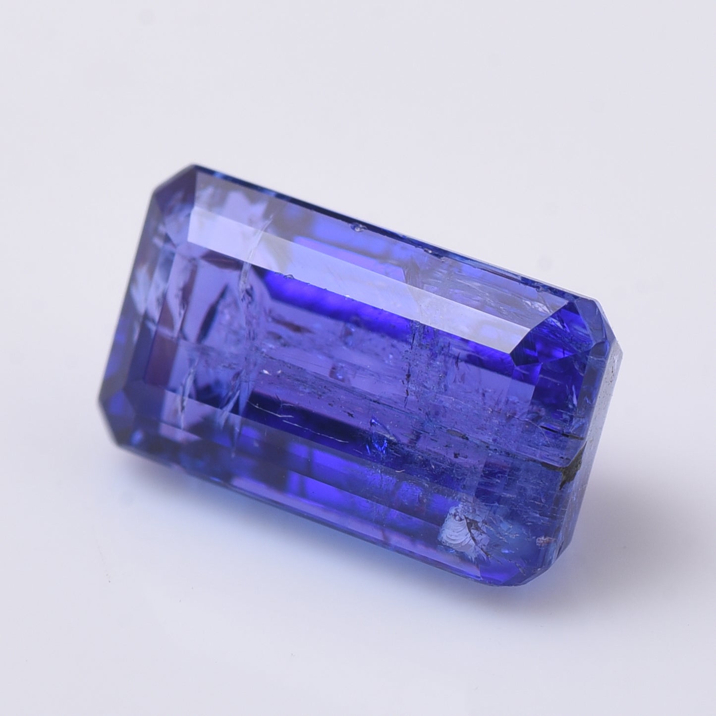 6.36 Natural Zoisite Tanzanite Emerald Cut Gemstone