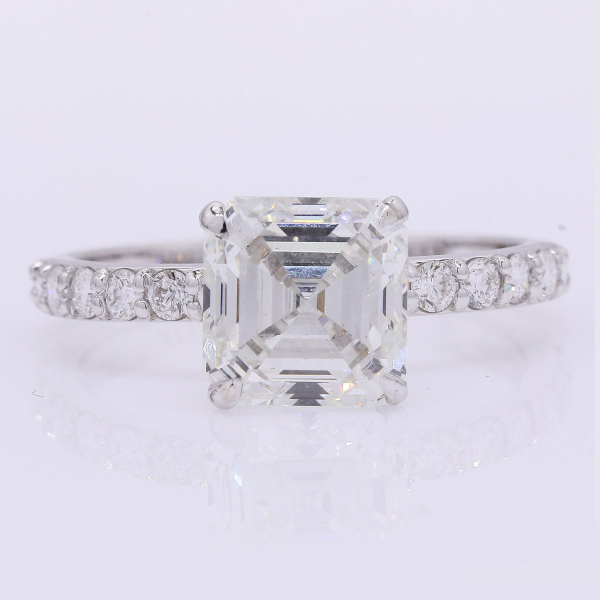 3.32 Carats Lab Grown Diamond 14K Gold Ring