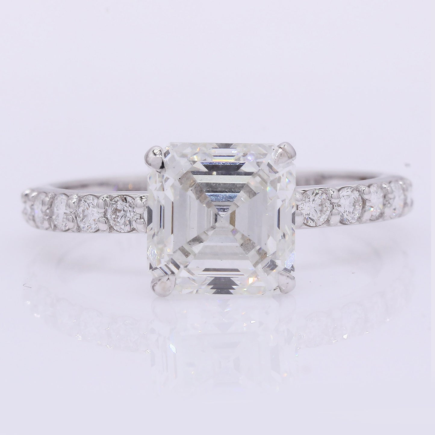 3.32 Carats Lab Grown Diamond 14K Gold Ring