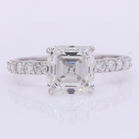 3.32 Carats Lab Grown Diamond 14K Gold Ring