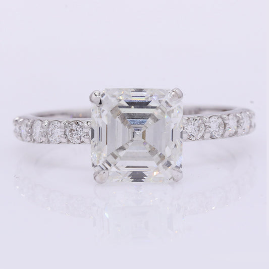 3.32 Carats Lab Grown Diamond 14K Gold Ring