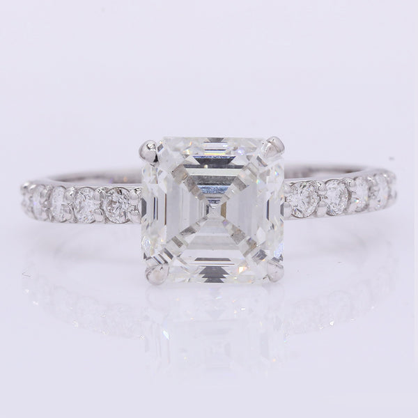 3.32 Carats Lab Grown Diamond 14K Gold Ring