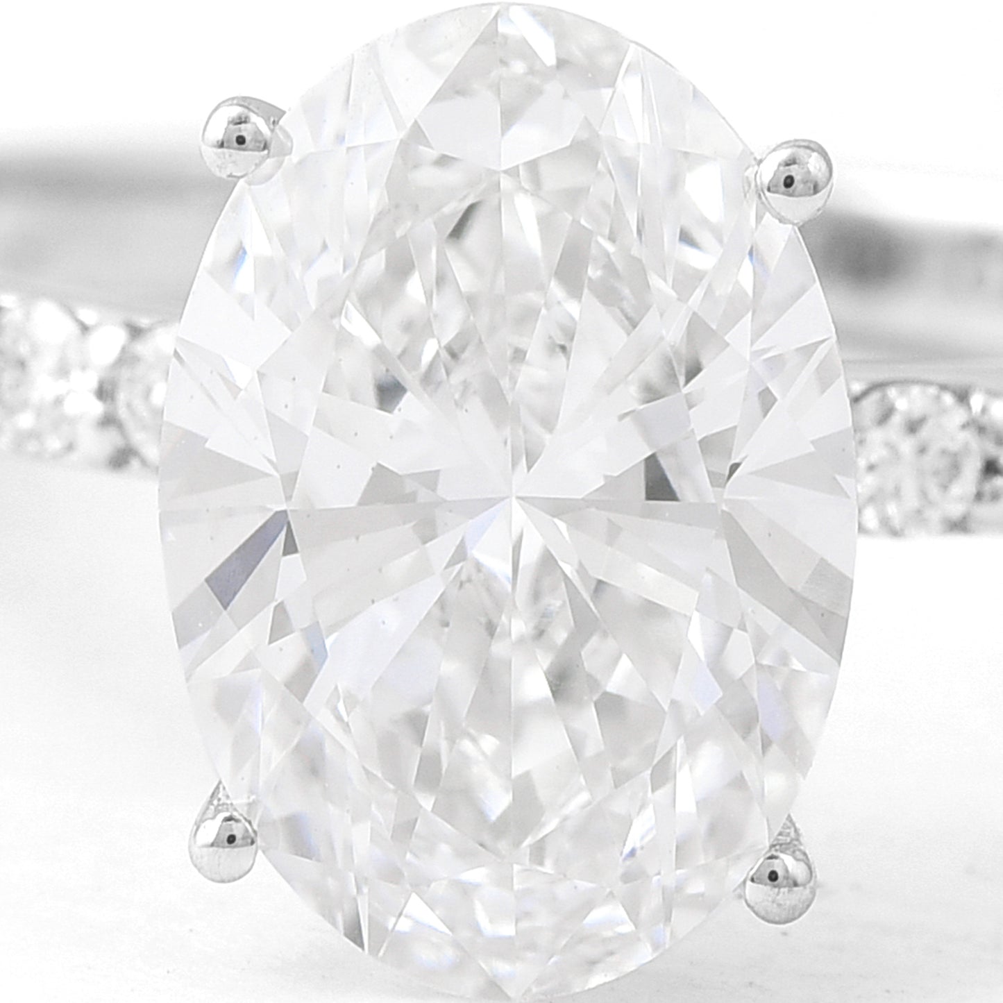 2.87 Carats Lab Grown Diamond 14K Gold Ring