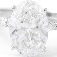 2.87 Carats Lab Grown Diamond 14K Gold Ring