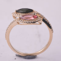 1.13 Ct Marquise Tourmaline 9K Gold Ring