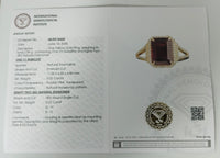 3.25 Ct Emerald Cut Natural Tourmaline 14K Gold Ring