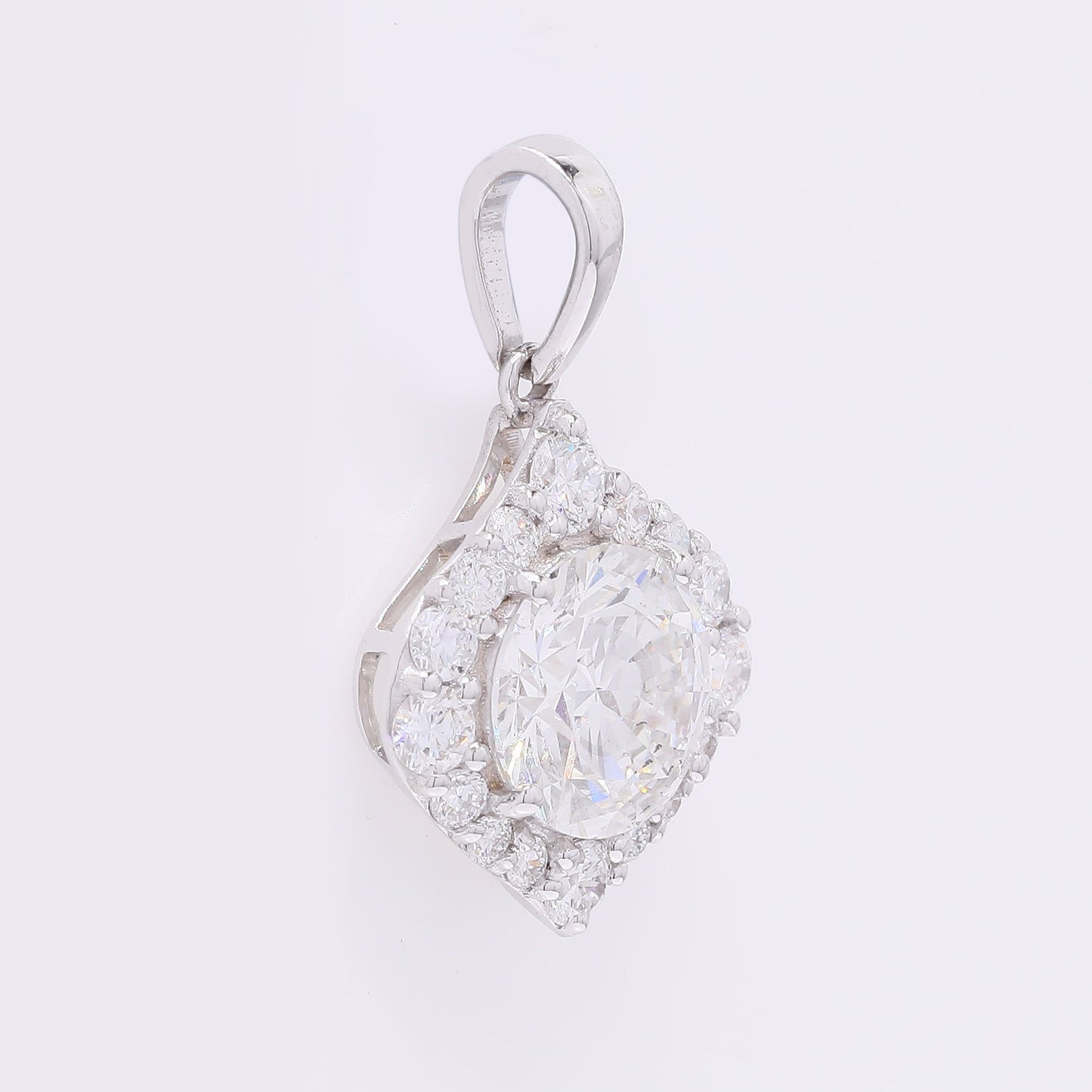2.41 Carats Lab Grown Diamond 14K Gold Pendant