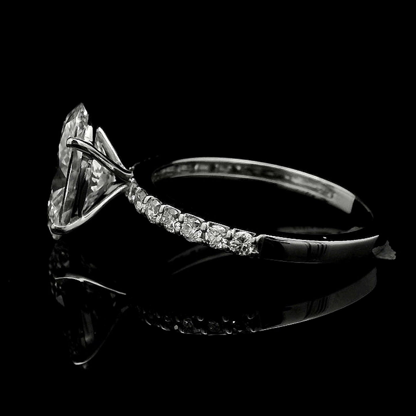 2.84 Carats Lab Grown Diamond 14K Gold Ring