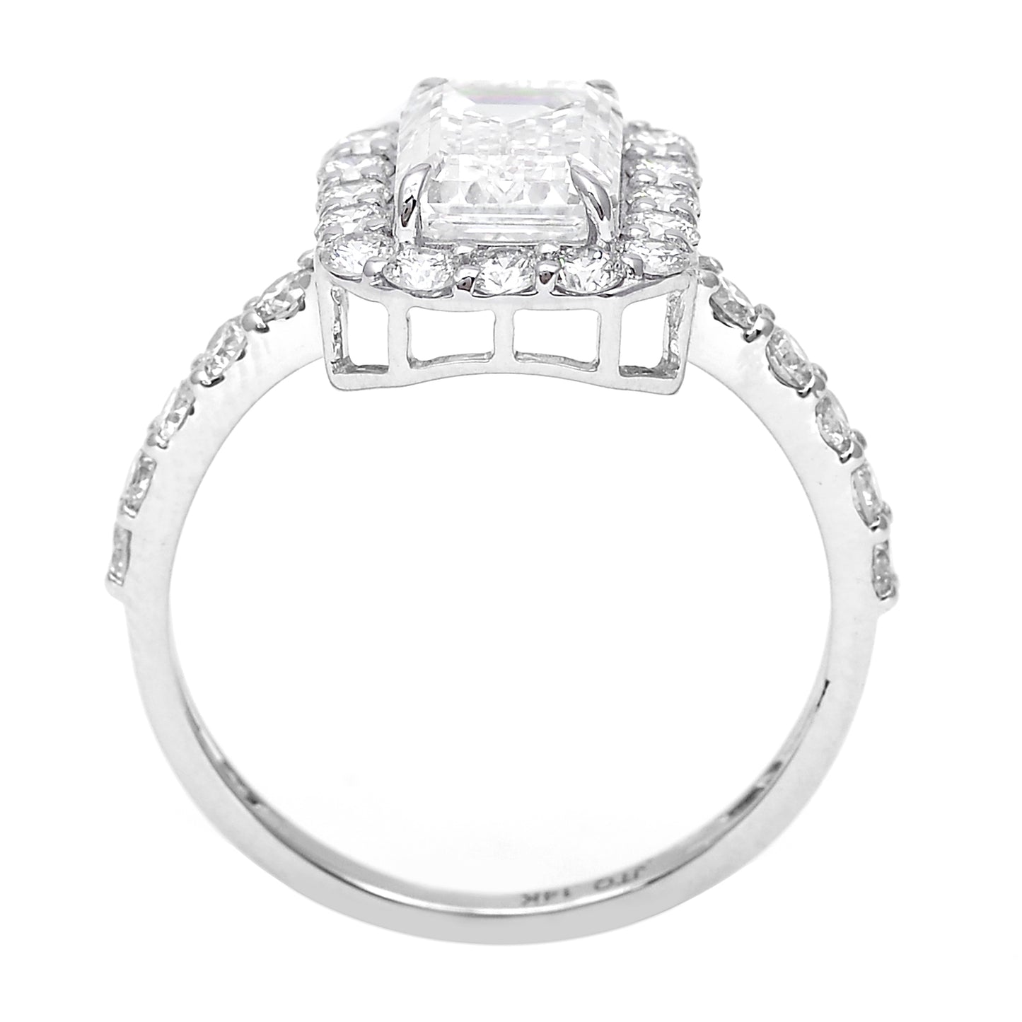 2.98 Carats Lab Grown Diamond 14K Gold Ring