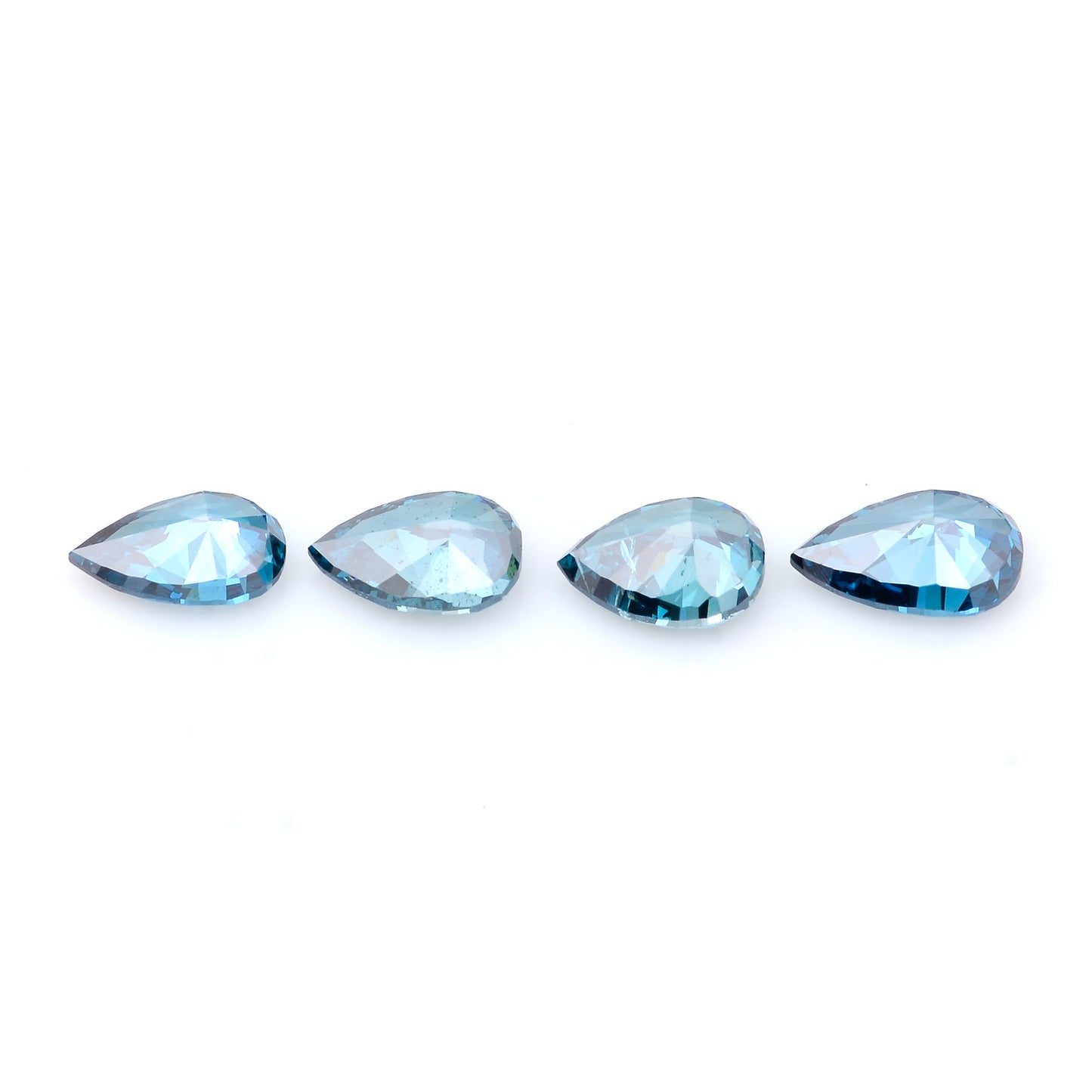 0.89 Blue Diamond Pear Loose Diamond
