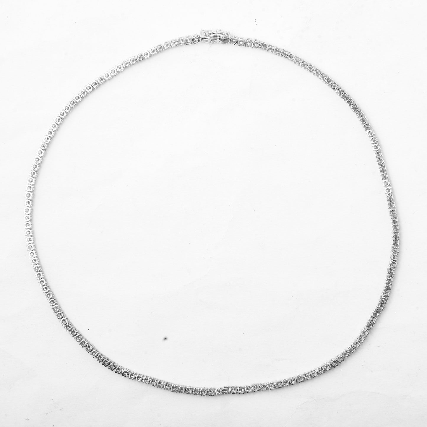 9.36 Ct Round Lab Grown Diamond 14K Gold Necklace