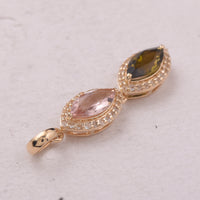 1.03 Ct Marquise Tourmaline 9K Gold Pendant