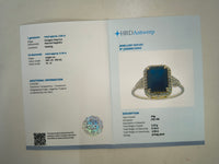 2.75 Ct Octagon Natural Sapphire 14K Gold Ring
