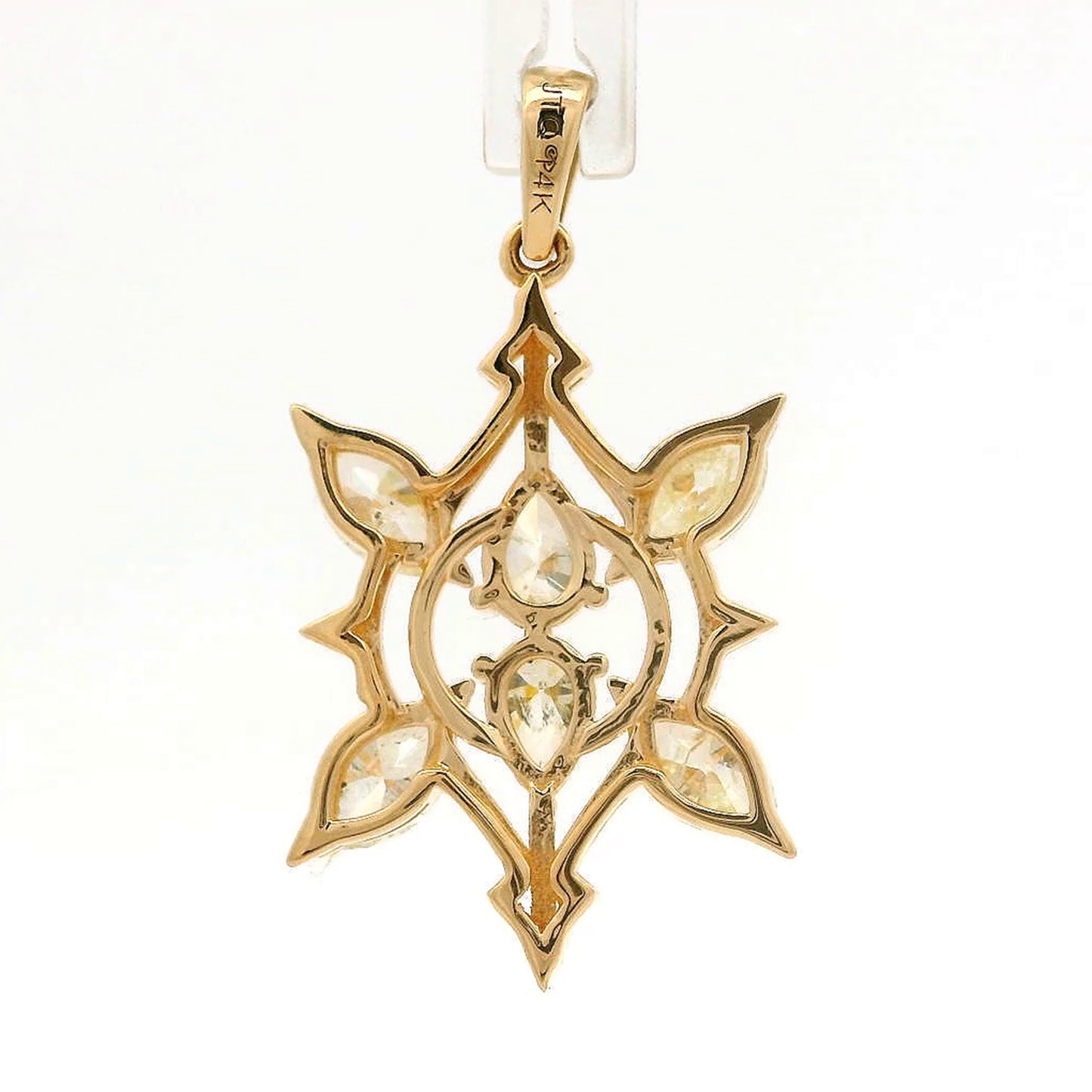 1.18 Ct Pear Diamond 14K Gold Pendant
