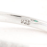 1.62 Ct Oval Green Topaz 925 Sterling Silver Ring