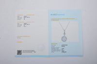 2.20 Carats Lab Grown Diamond 14K Gold Pendant