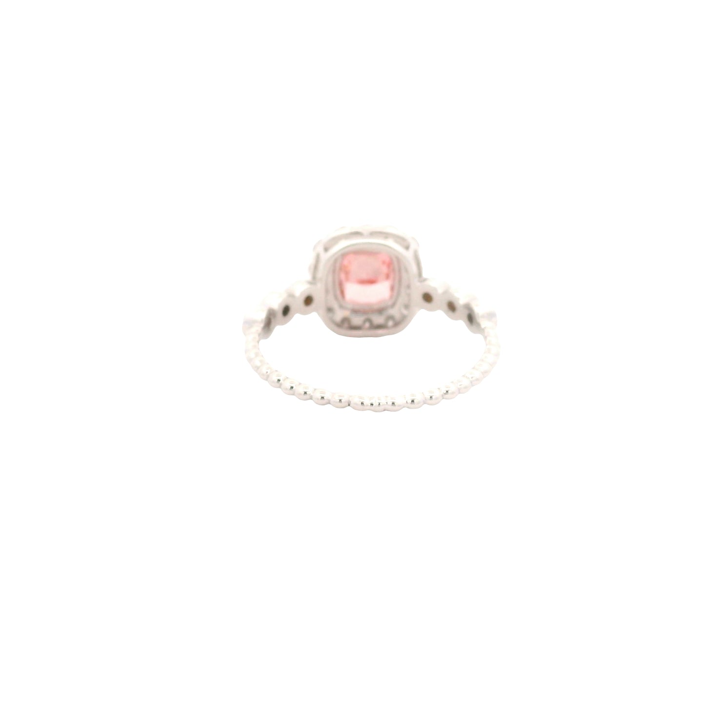 1.66 Carats Pink Lab Grown Diamond 14K Gold Ring