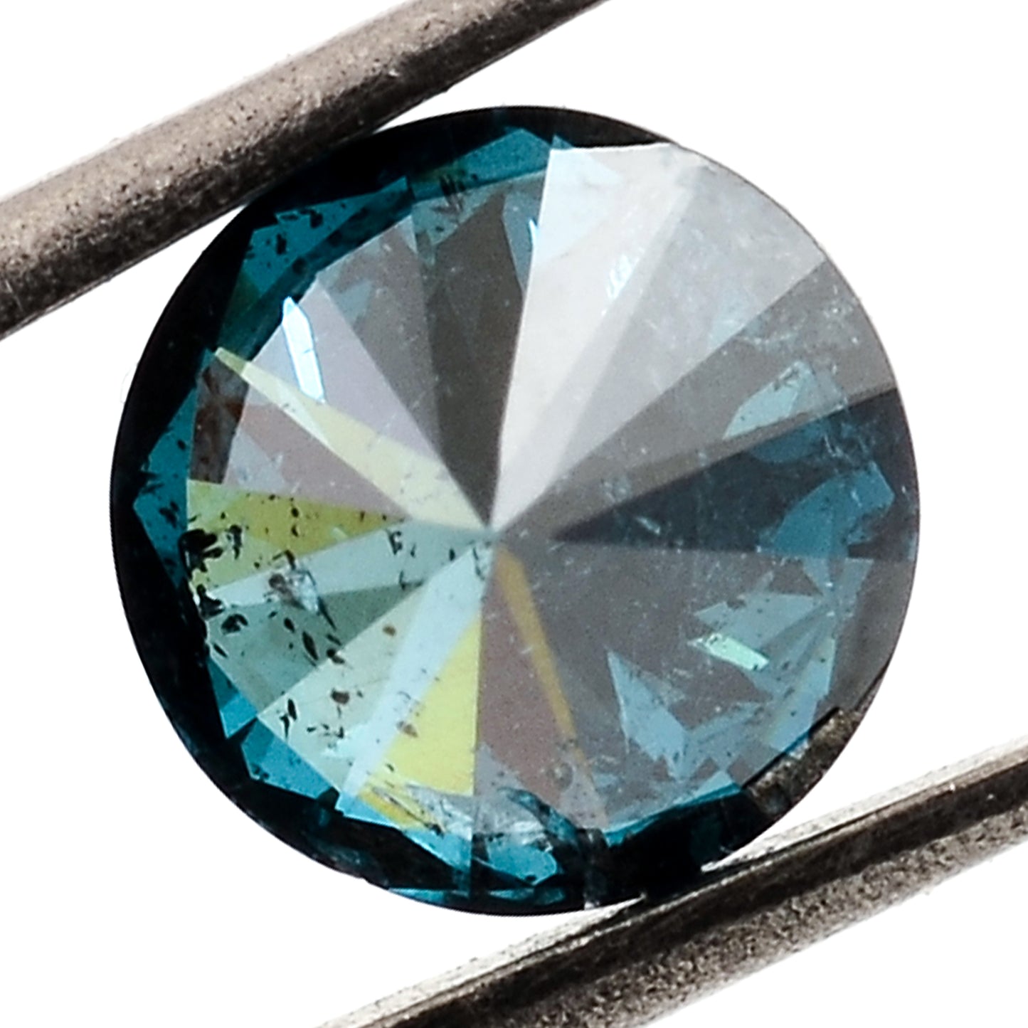 0.59 Blue Diamond Round Loose Gemstone