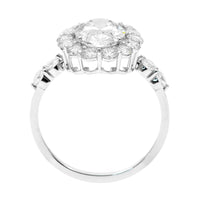 3.17 Carats Lab Grown Diamond 14K Gold Ring