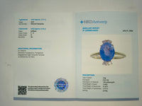 2.95 Ct Oval Natural Tanzanite 14K Gold Ring