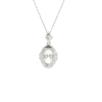1.41 Carats Lab Grown Diamond 14K Gold Pendant