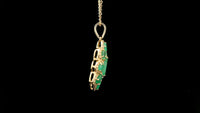 1.98 Ct Marquise Emerald 14K Gold Pendant