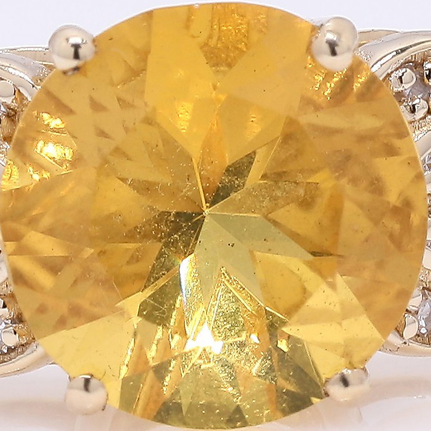 1.25 Ct Round Mixed Cut Natural Fire Opal 14K Gold Ring