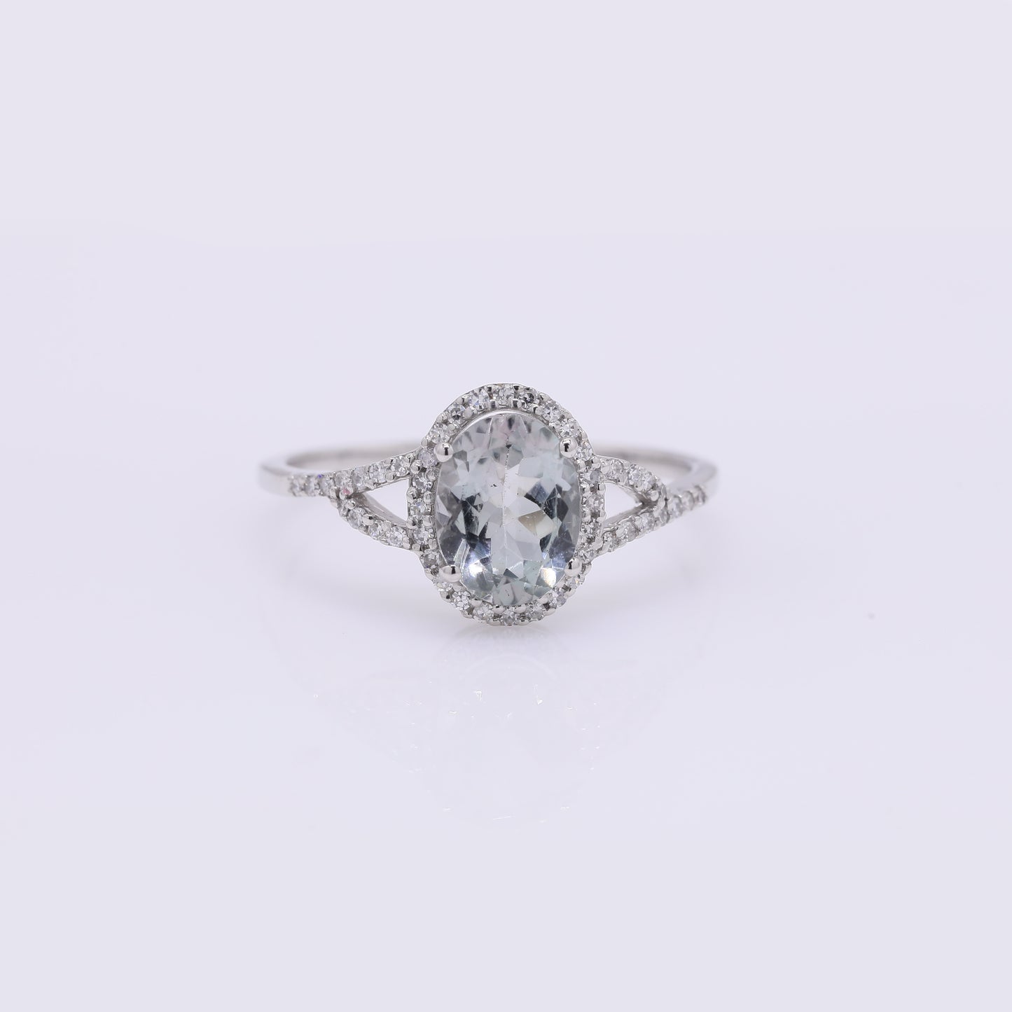 1.24 Ct Oval Mixed Cut Natural Tourmaline 950 Platinum Ring