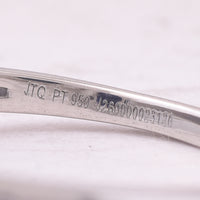 1.58 Ct Oval Mixed Cut Natural Sapphire 950 Platinum Ring