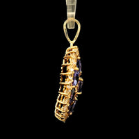 2.45 Ct Round Tanzanite 14K Gold Pendant