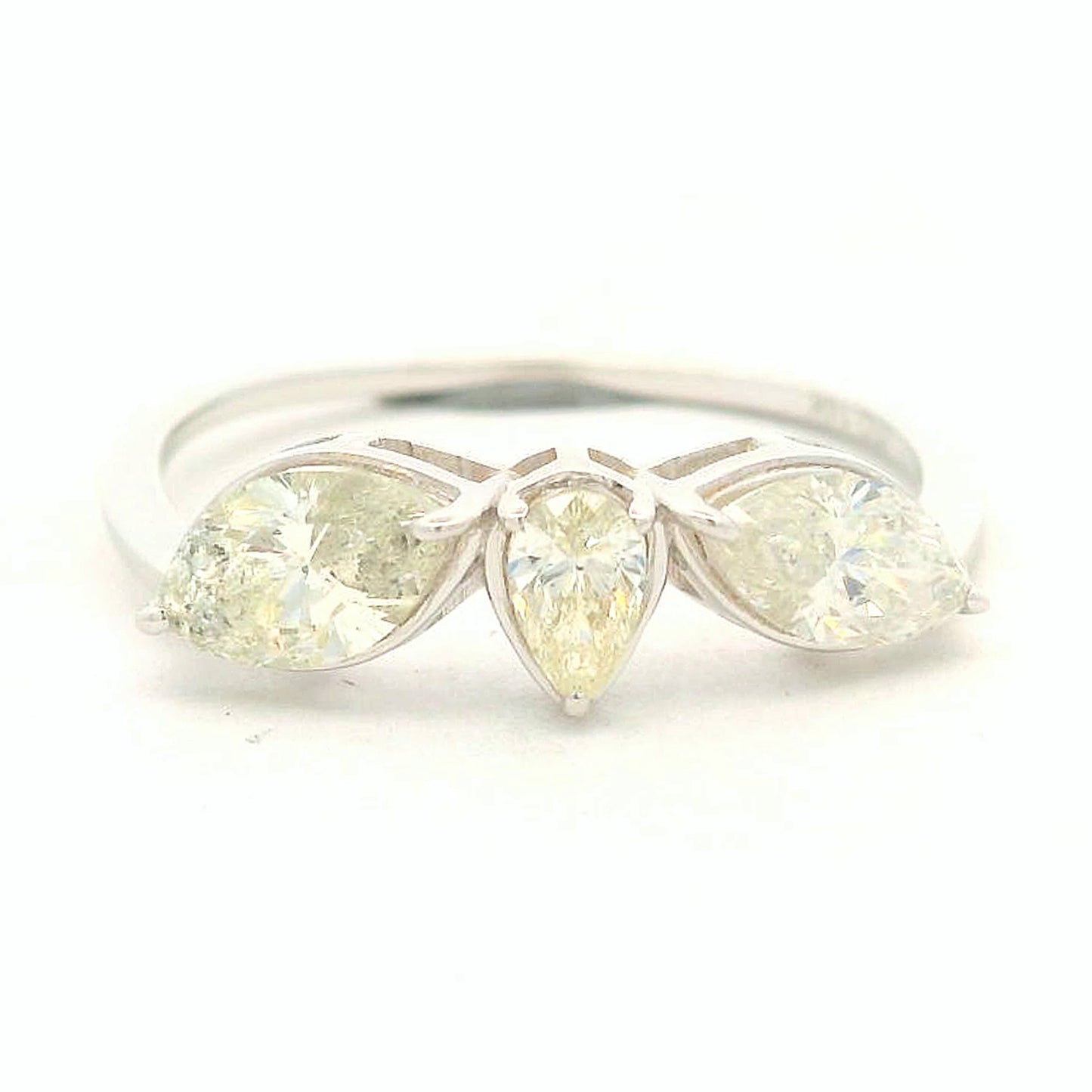 1.00 Ct Pear Diamond 14K Gold Ring