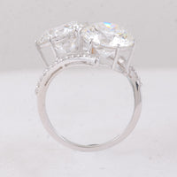 8.37 Carats Lab Grown Diamond 14K Gold Ring