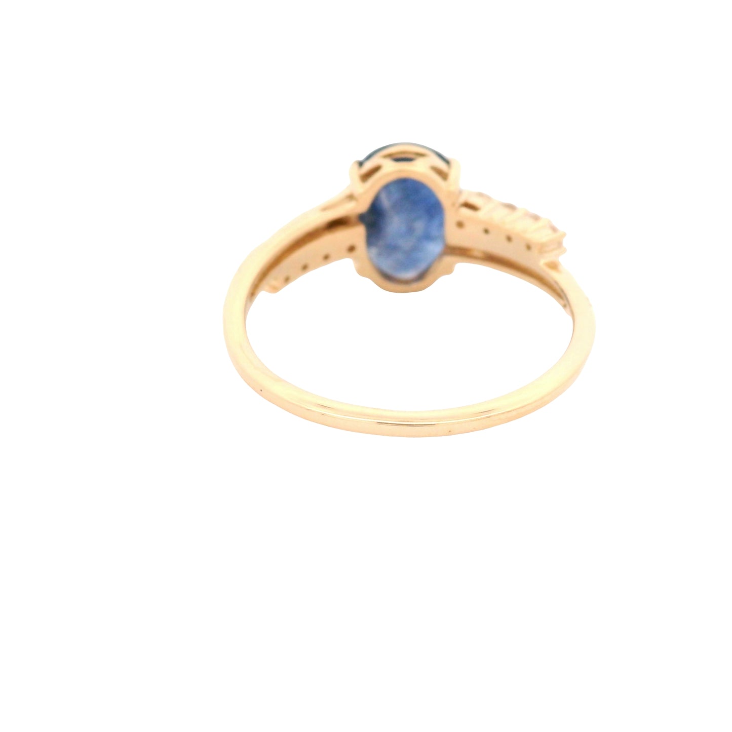 1.73 Ct Oval Sapphire 14K Gold Ring