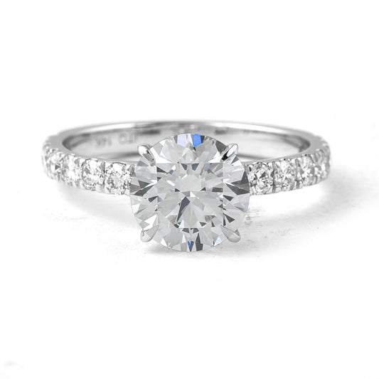 2.55 Carats Lab Grown Diamond 14K Gold Ring