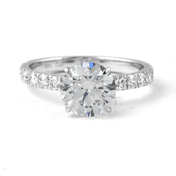 2.55 Carats Lab Grown Diamond 14K Gold Ring